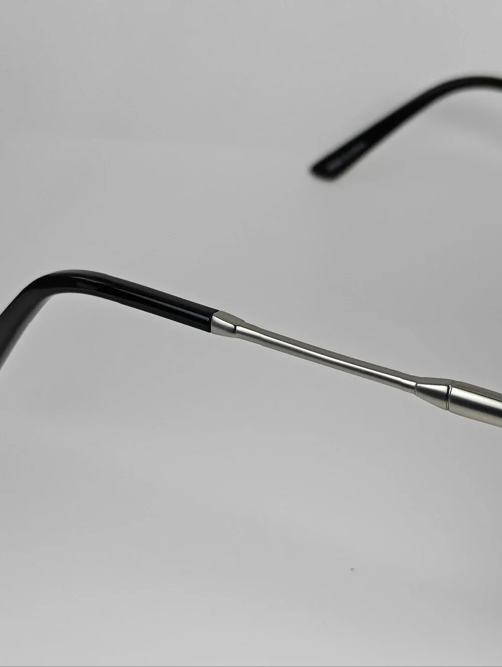 Camp. Men's Aviator Brushed Silver. Black Integrated Temples.
